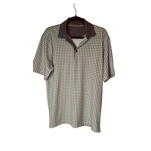 NWT Walter Hagen Small Time Print Polo Golf Moisture-Wicking Wrinkle-Resistant